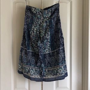 American Eagle Handkerchief Strapless Dress